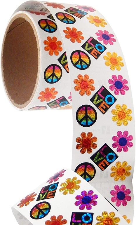 Amazon.com: Jillson & Roberts Bulk Roll Prismatic Stickers ...