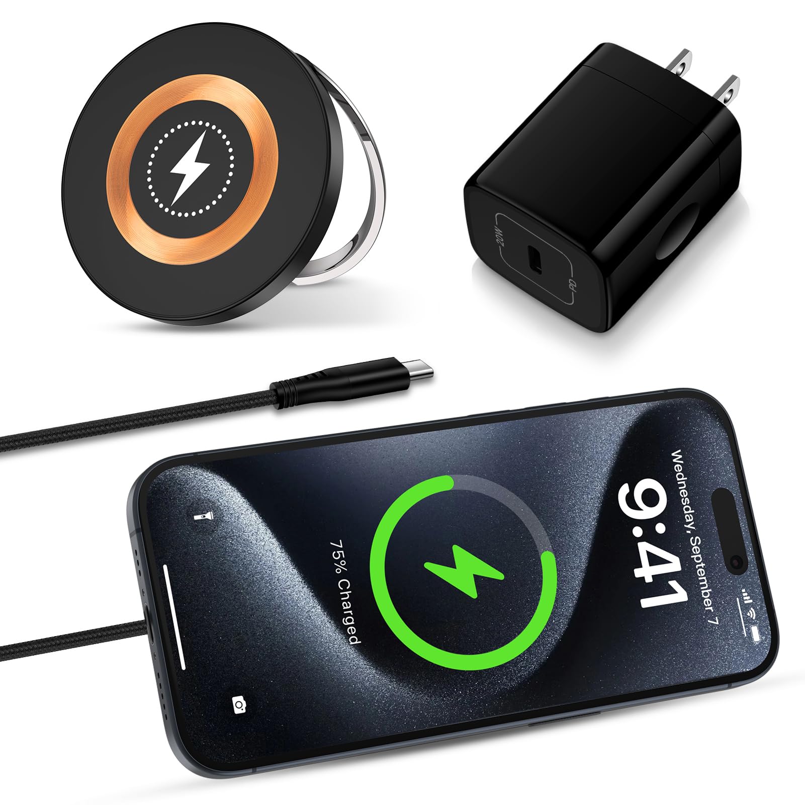 25W Type C Fast Charger For Motorola Phones - USB C Super Fast Charging Block With 6FT Cable