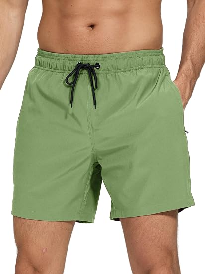 Arcweg Badehose für Herren mit Reißverschlusstasche Atmungsaktiv Wasserabweisend Badeshorts Männer Trainingsshorts Elastisch Verstellbar Mit Tunnelzug Meshfutter
 – Amazon Angebot