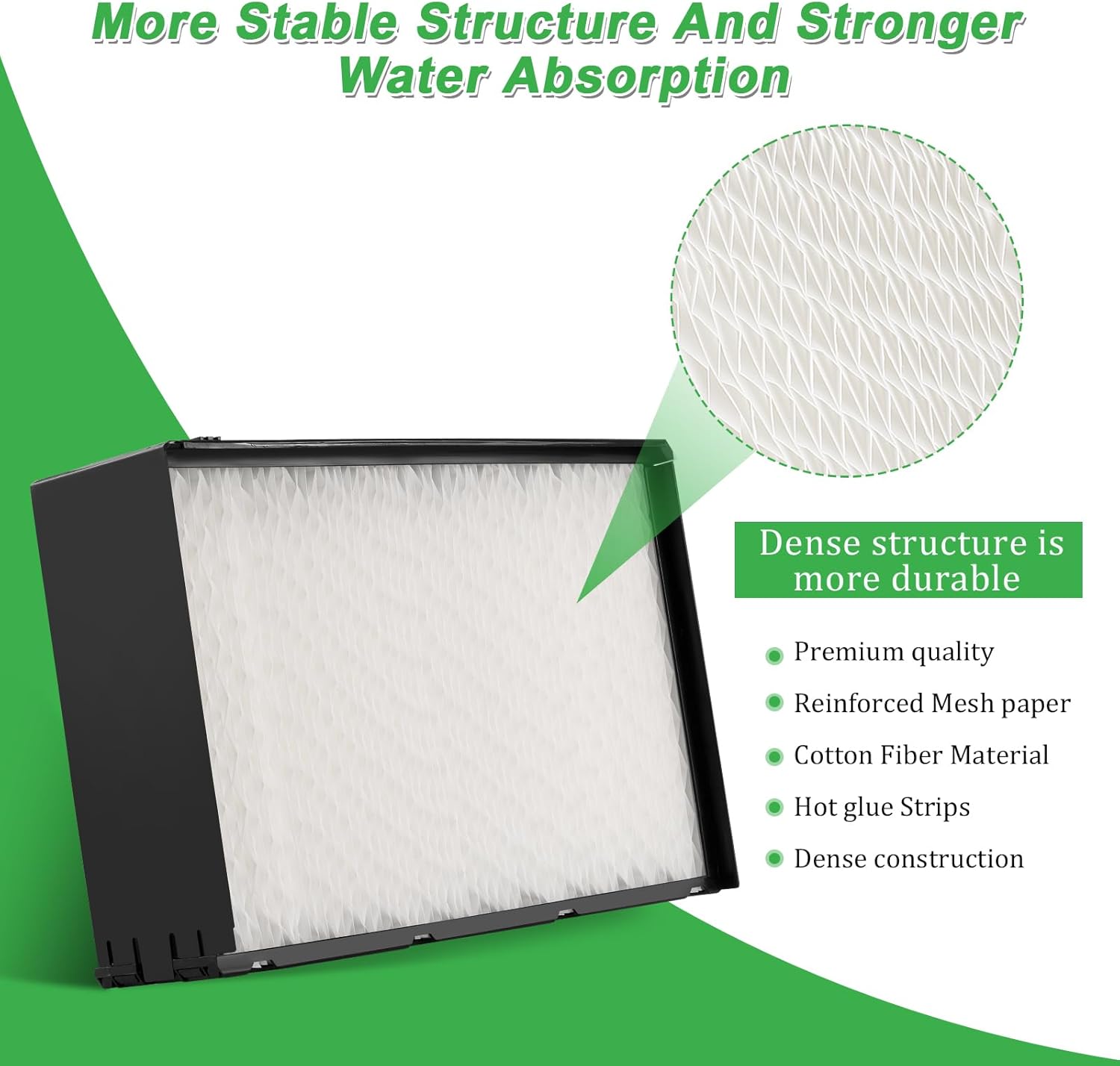 2 Pack 1045 Super Wick Humidifier Filter Replacement Compatible with 1045 Air-care Essick Humidifier Model H12300/H12300HB/H12400/H12400HB/H12600/H12600/H12001/H12AEUO/H12AUKP