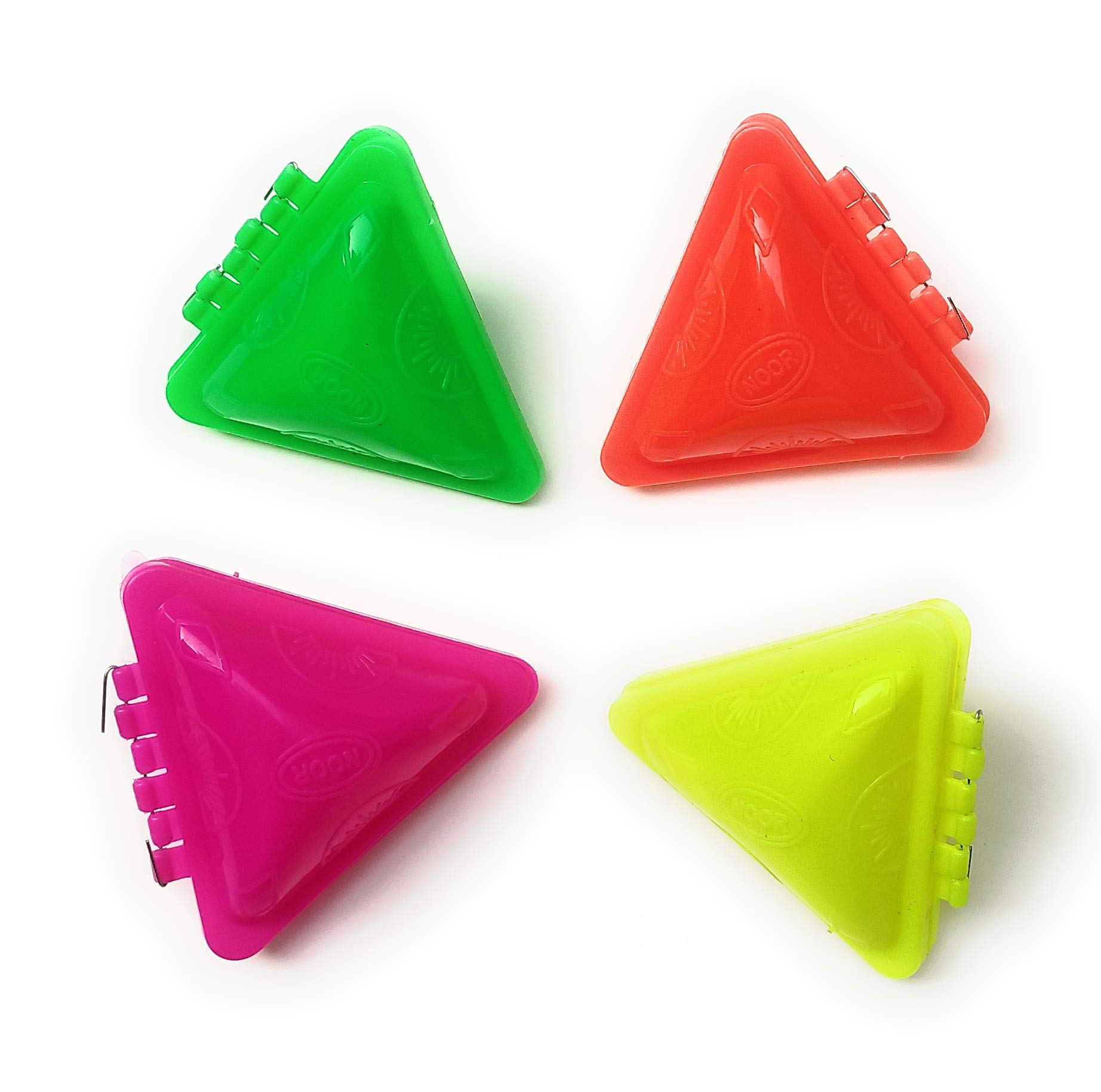 TRIPLET JAGMOOLYA Products 4Pcs Plastic Samosa Dough Press Set Gujiya Gujia Maker Mould Homemade Stuffed Karanji Maker Perfect for Dumpling Calzone Ravioli (Festival Kitchen Item) Samosa Design