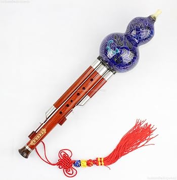 Professional Rosewood Cloisonne Hulusi, Chinese Hulusi Bb Key