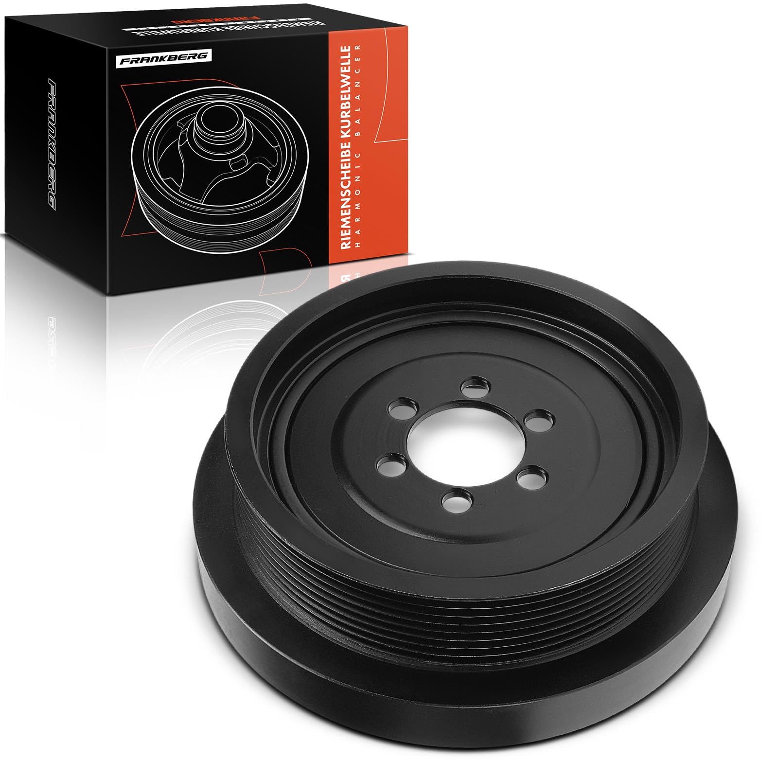 Frankberg Riemenscheibe Kurbelwelle Benzin Kompatibel mit 5er F10 523i 5er F10 528i 5er Touring F11 523i 5er F10 530i 5er Touring F11 528i Replace# 11237580391,08.11.056