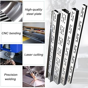 Slim Channel Drain Kit Outdoor - Outdoor Patio Shallow Channel Drain with Irregular Grate - Stainless Steel Trench Drain System Deck/Yard/Driveway Bathroom Drain,55cm/22in
