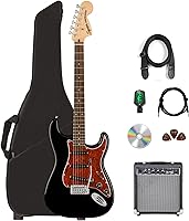 Vista 26 de Fender Squier Affinity Stratocaster - Paquete 3-Color Sunburst con Amplificador Frontman 10G, funda, afinador, cable de instrumento, correa, púas