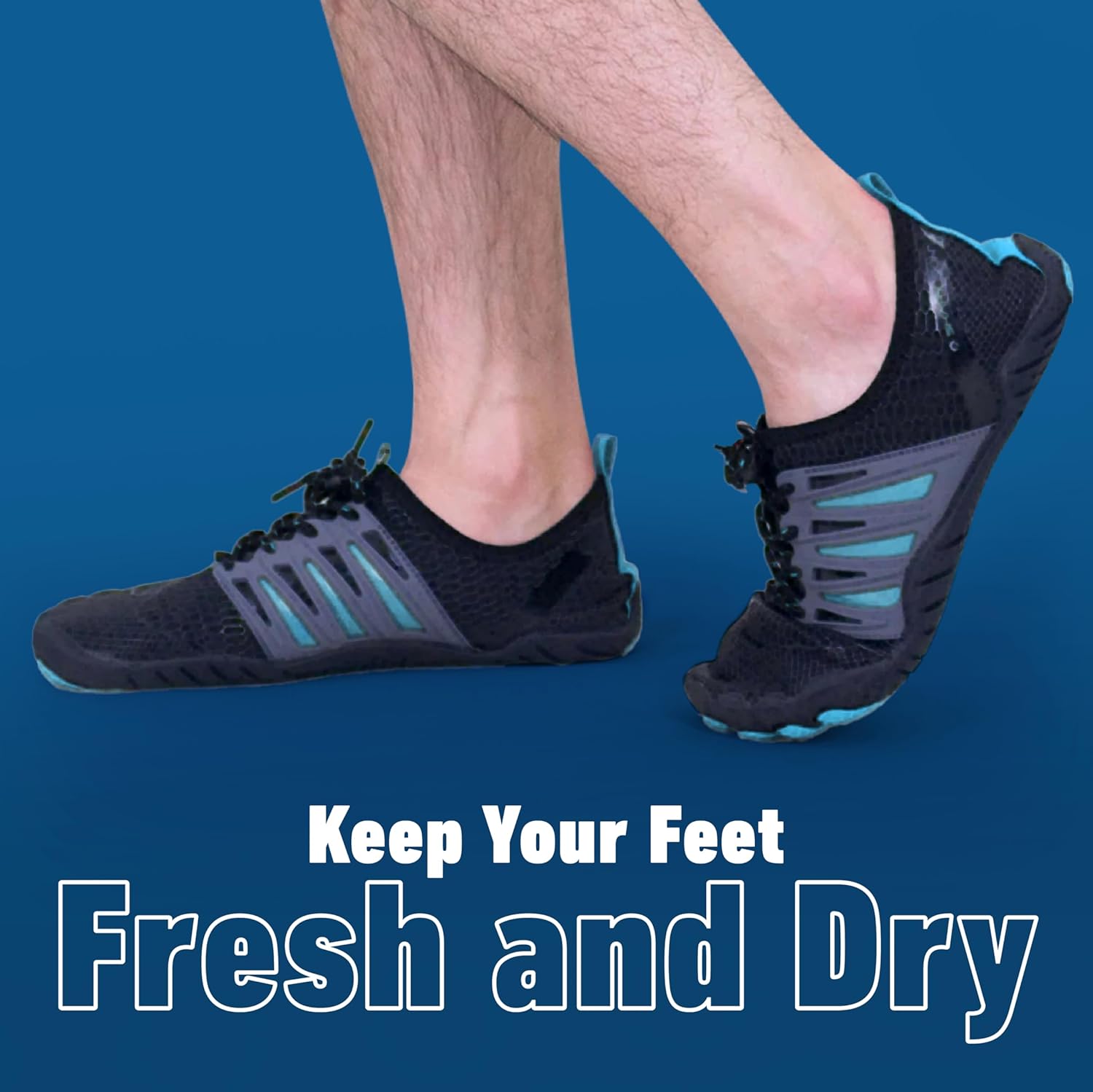 Sharkskin Everywear Shoe, Black/Blue, EU 37 US F6