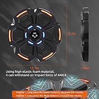 Vista 7 de Music Boxing Punching Machine for Adults - 9 Modes & 9 Speeds, Bluetooth Music Punching Machine with Gloves, Electronic LED Boxing Training