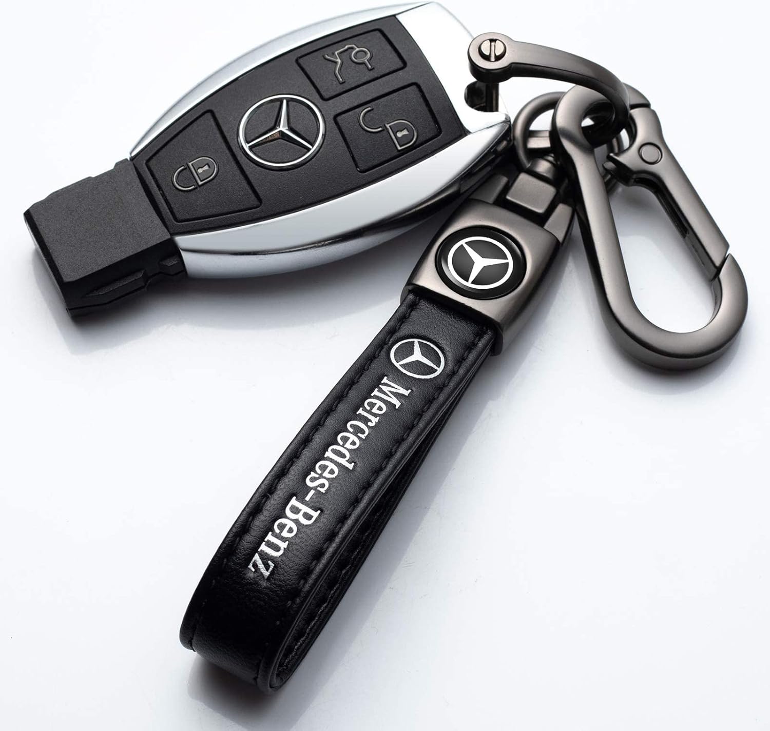 Leather Car Keychain Keyring for Car Benchi