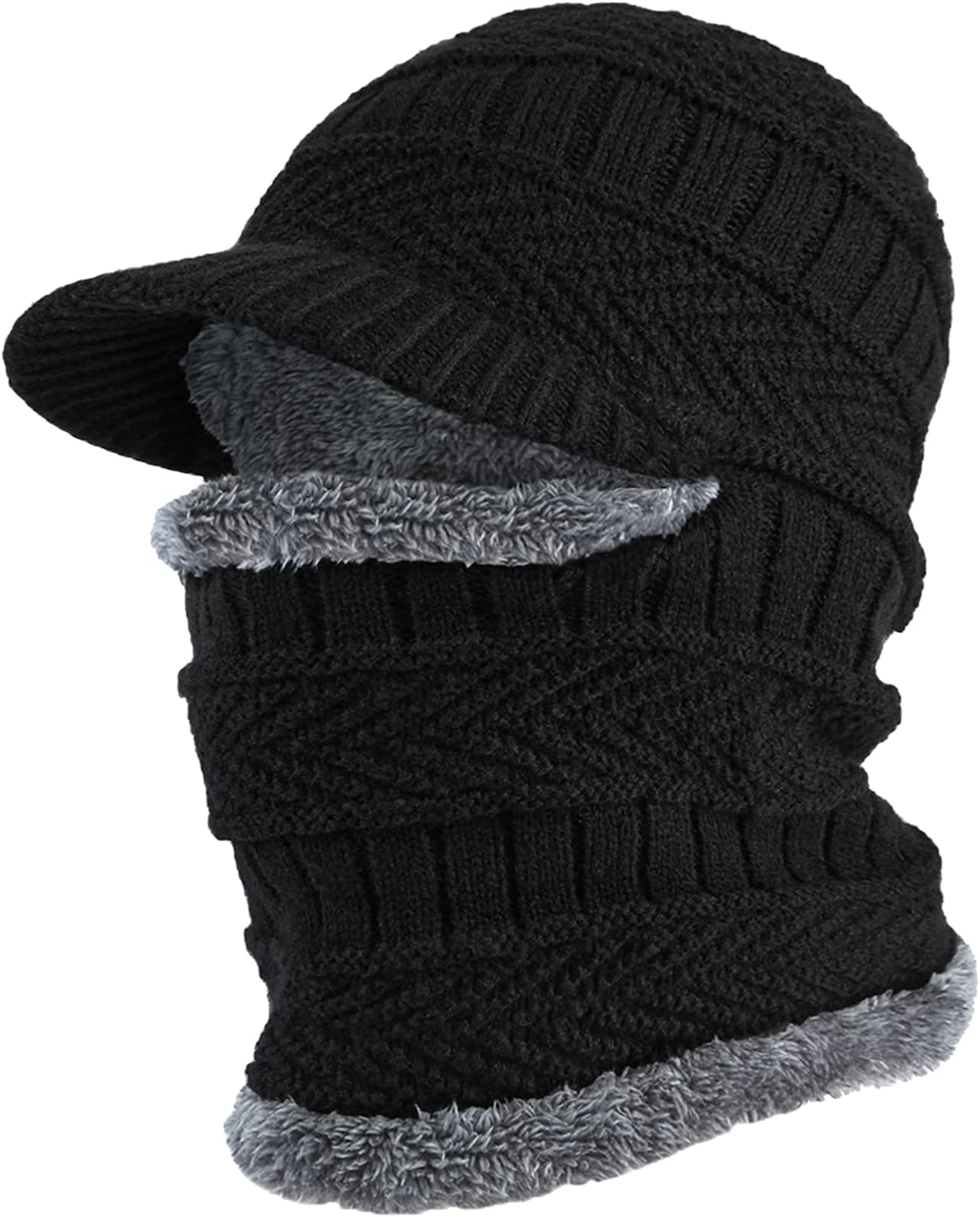 Winter Knit Beanie Balaclava Hat Ski Mask Unisex for Kids Boys Girls