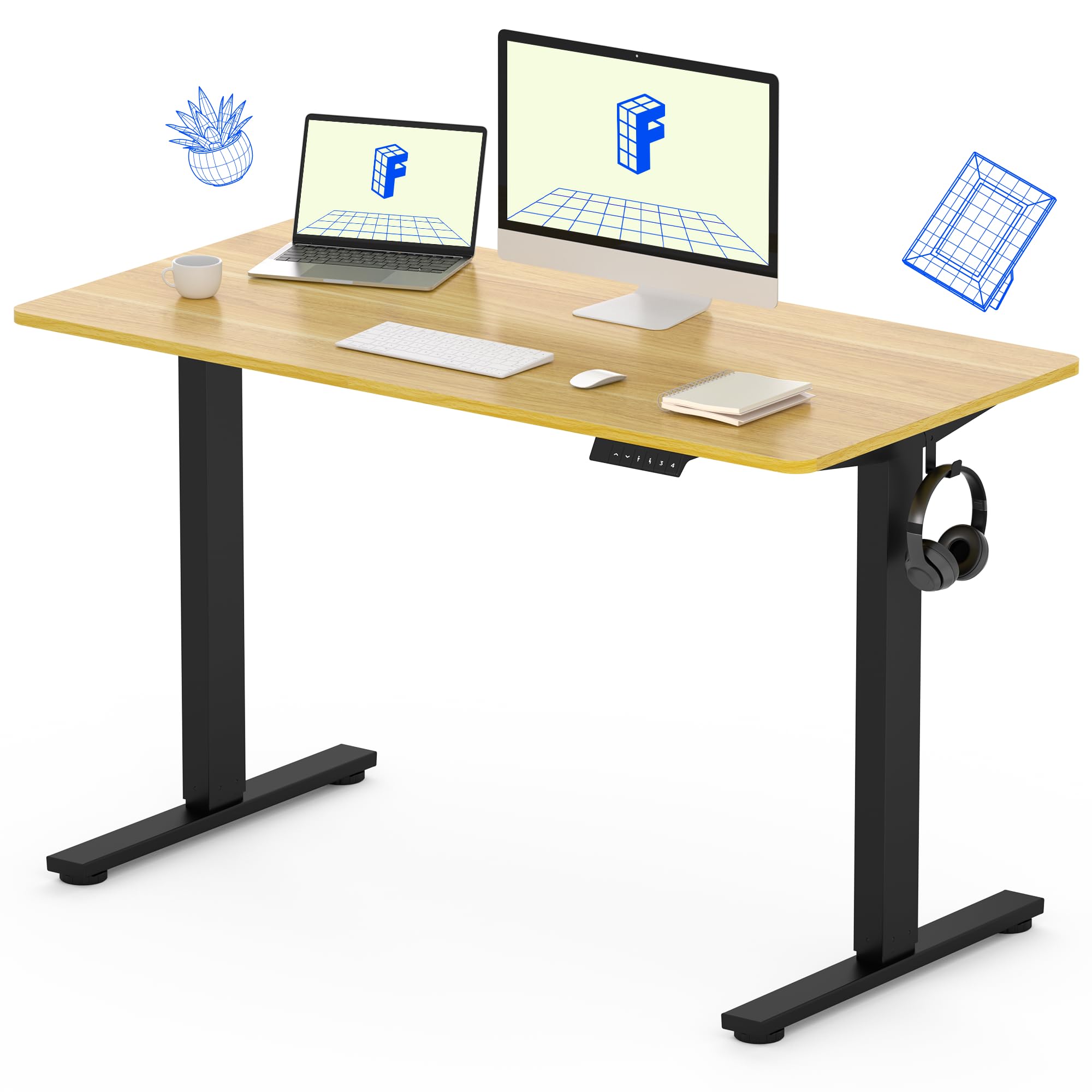 Amazon.com: FLEXISPOT EN1 Whole-Piece Standing Desk 48 
