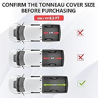 Vista 2 de Cubierta (tonneau) enrollable y suave para caja de camioneta de 6.5 pies Se adapta a Toyota Tundra 2022, 2023, 2024, 2025 6.5 pies
