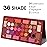 UCANBE Eyeshadow Makeup Palette, 36 Color Matte Shimmer Glitter Eye Shadow Highlighter Contour Blush Powder, High Pigmented Long Lasting Waterproof Pallet for Weddings, Celebrations & Daily Use