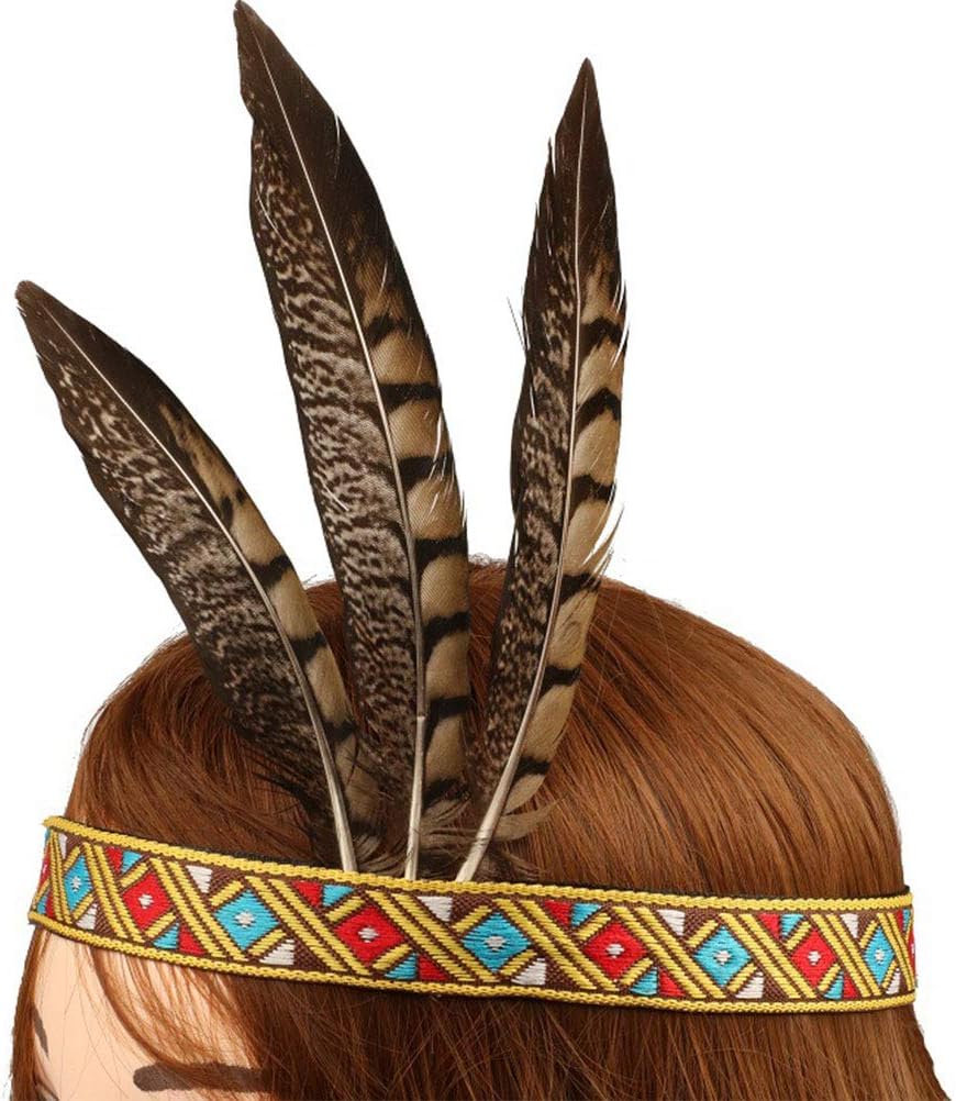 Feather Headpiece American Headband Headdress Costume for Festival Party Performances Carnival Cosplay - Image 5