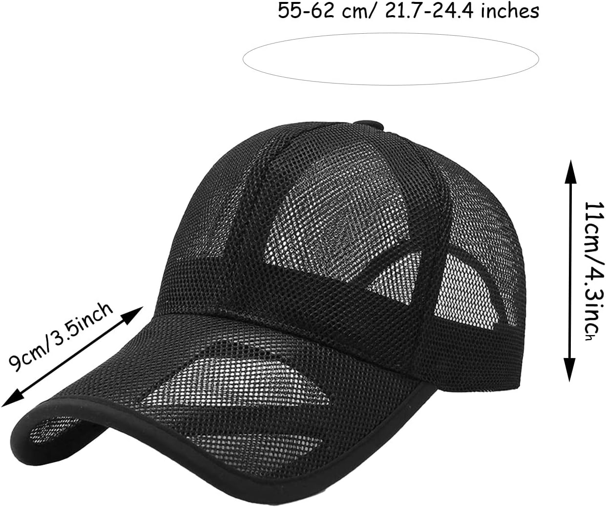 Men Women Summer Mesh Baseball Cap Adjustable Breathable Caps Casual Quick Dry Cool Hats - Image 6