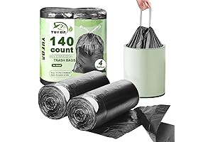 Small Trash Bags 4 Gallon Drawstring