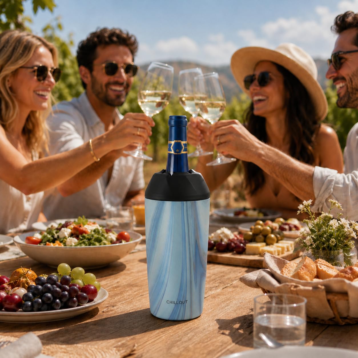 CHILLOUT LIFE Refrigeratore per bottiglie di vino, refrigeratore di vino in