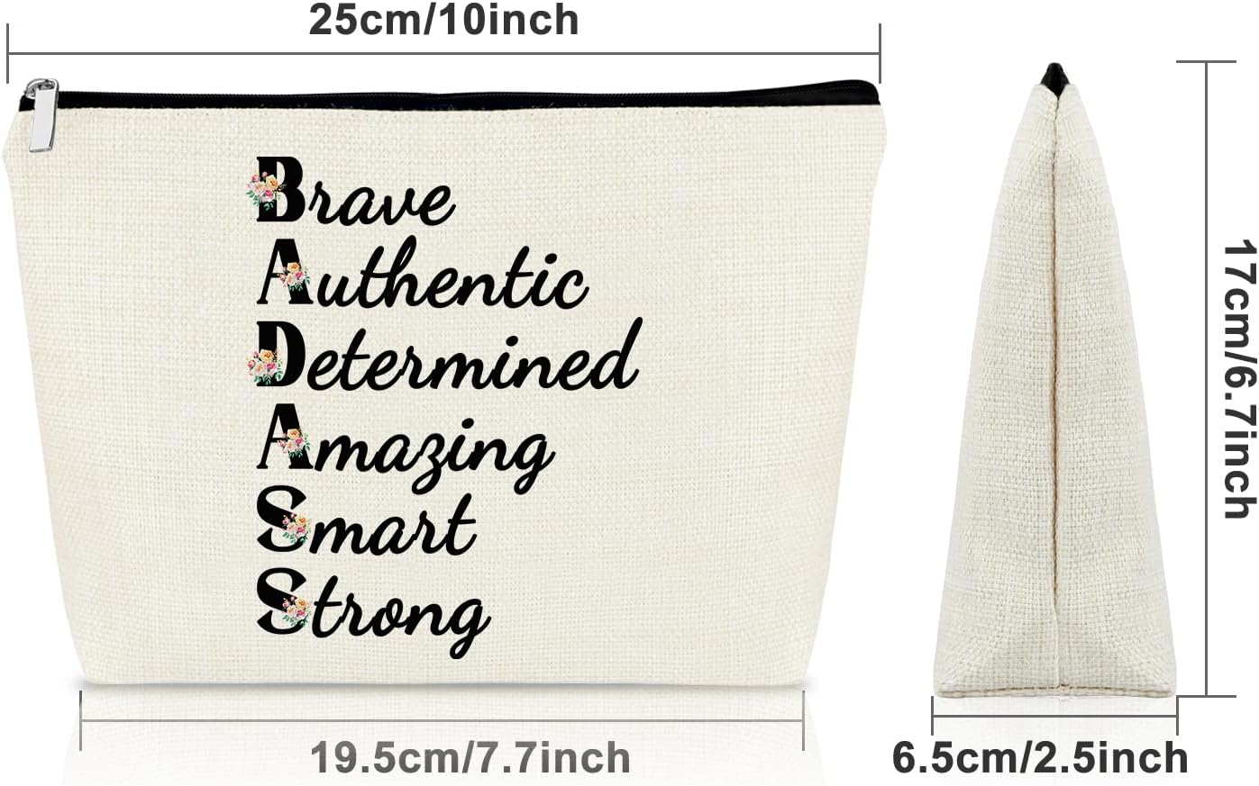 Sazuwu Encouragement Travel Makeup Bag Inspirational Gifts for Women image 2