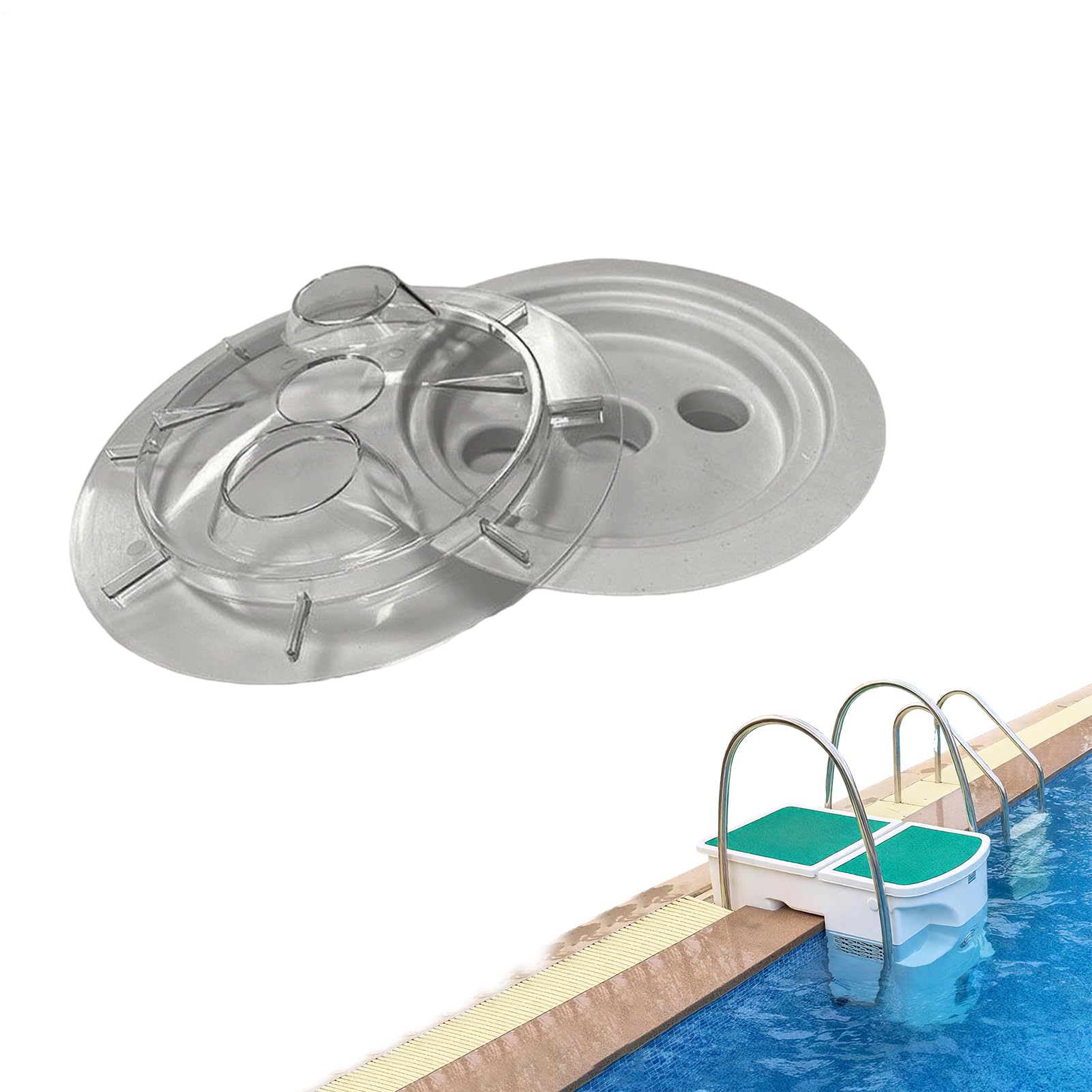 Anillo de Cesta de Skimmer de Piscina, Pieza de Filtro de Repuesto, Accesorio Externo Interno, diseño de Malla Duradera, fácil instalación, Ayuda de Recogida de desechos, Piscina al Aire