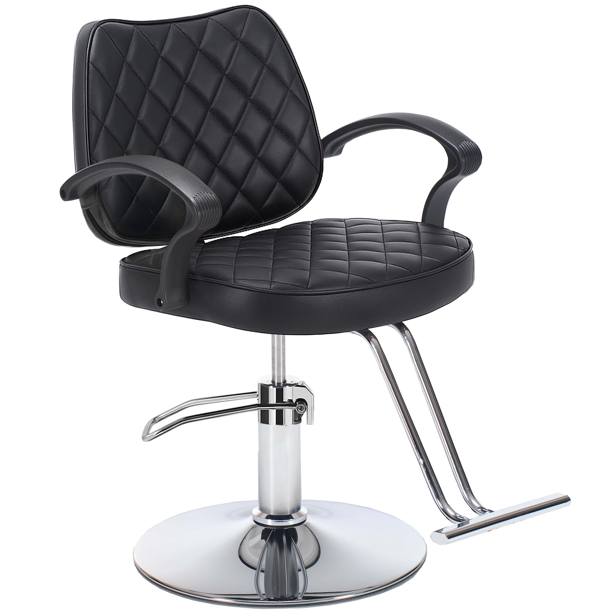 Hair Salon Chair for Hair Stylist, 6.1'' Adjustable Barber Chair