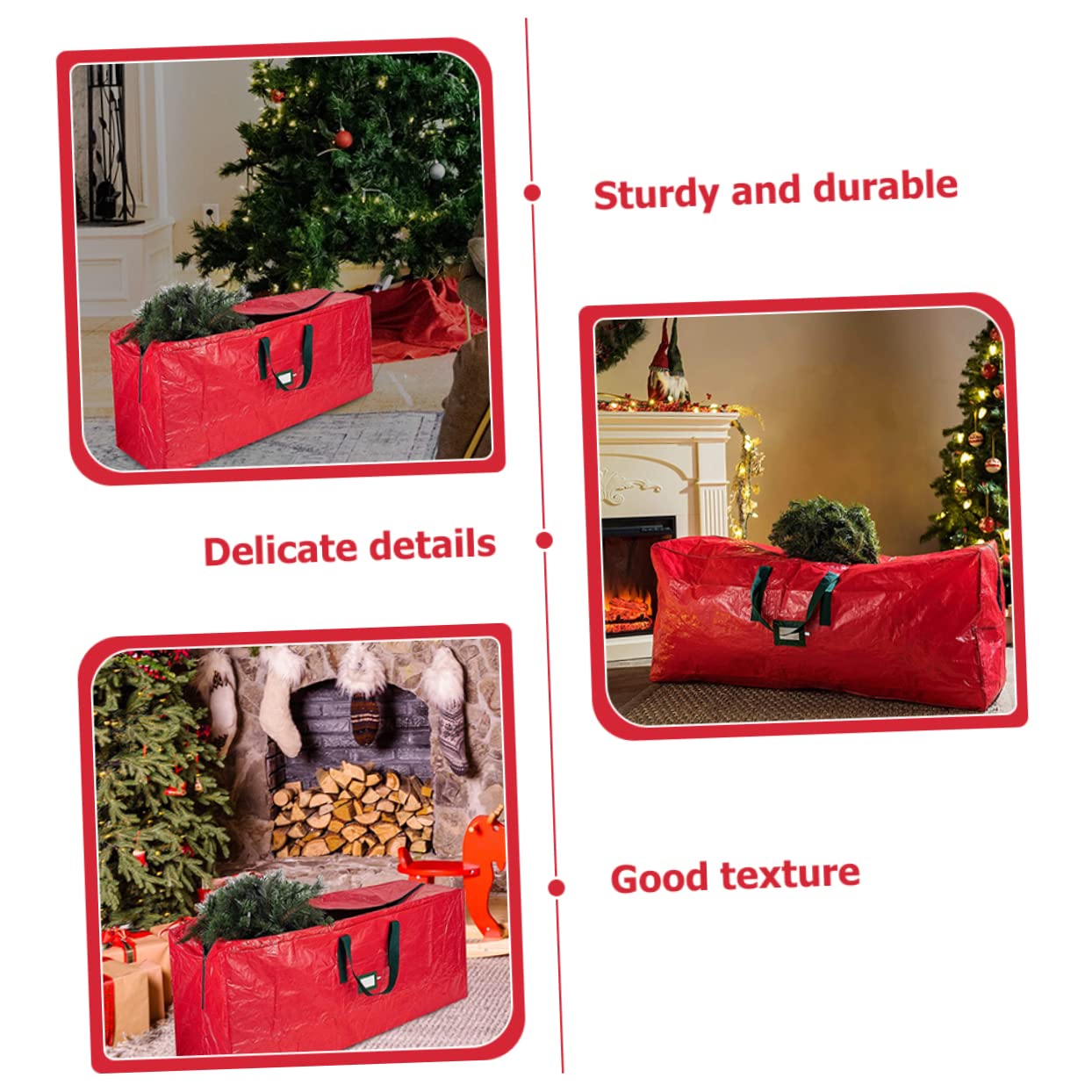 TOPBATHY Sacca Porta Albero di Natale Contenitore Organizer per Albero con Zip e Manici per Riporre e Altri Oggetti