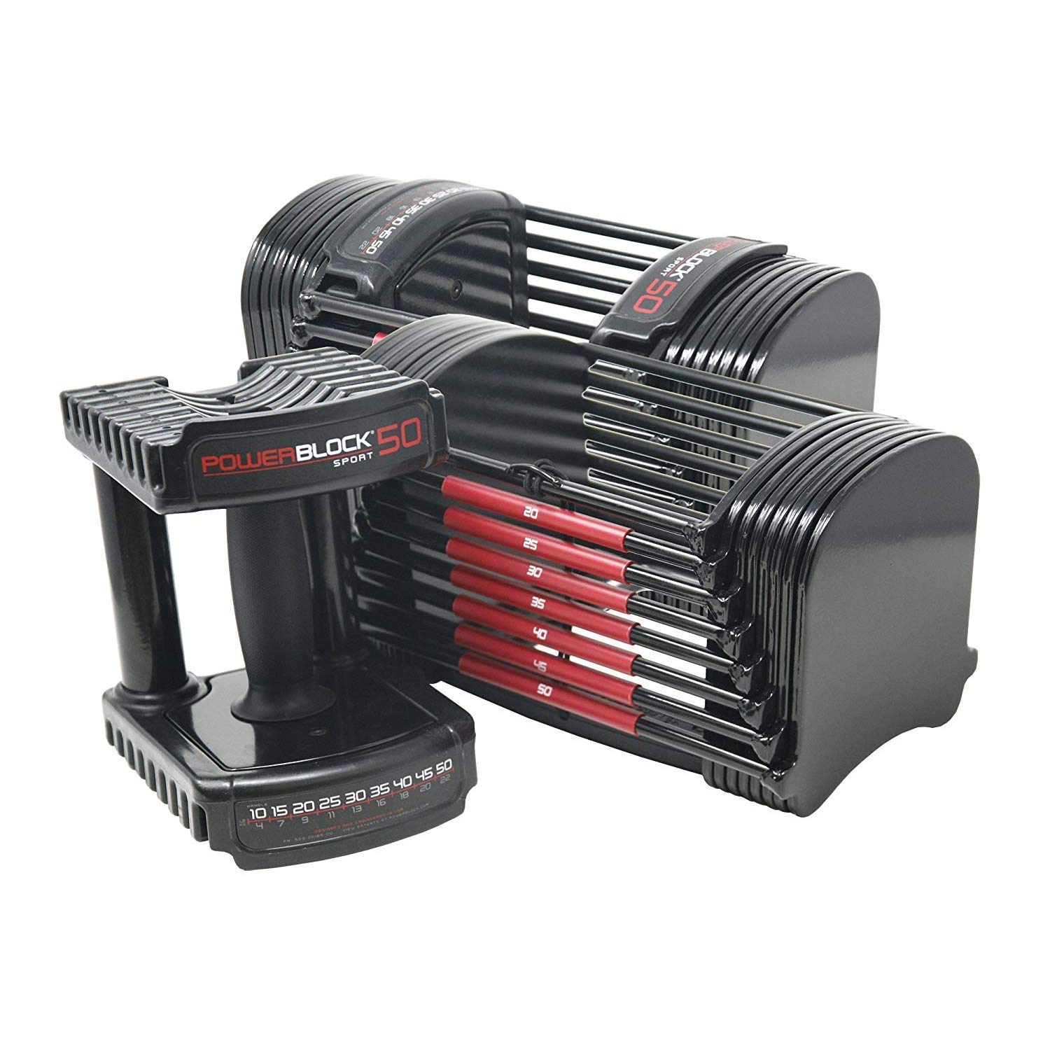 Amazon.com : PowerBlock 50 Adjustable Dumbbells, Sold in