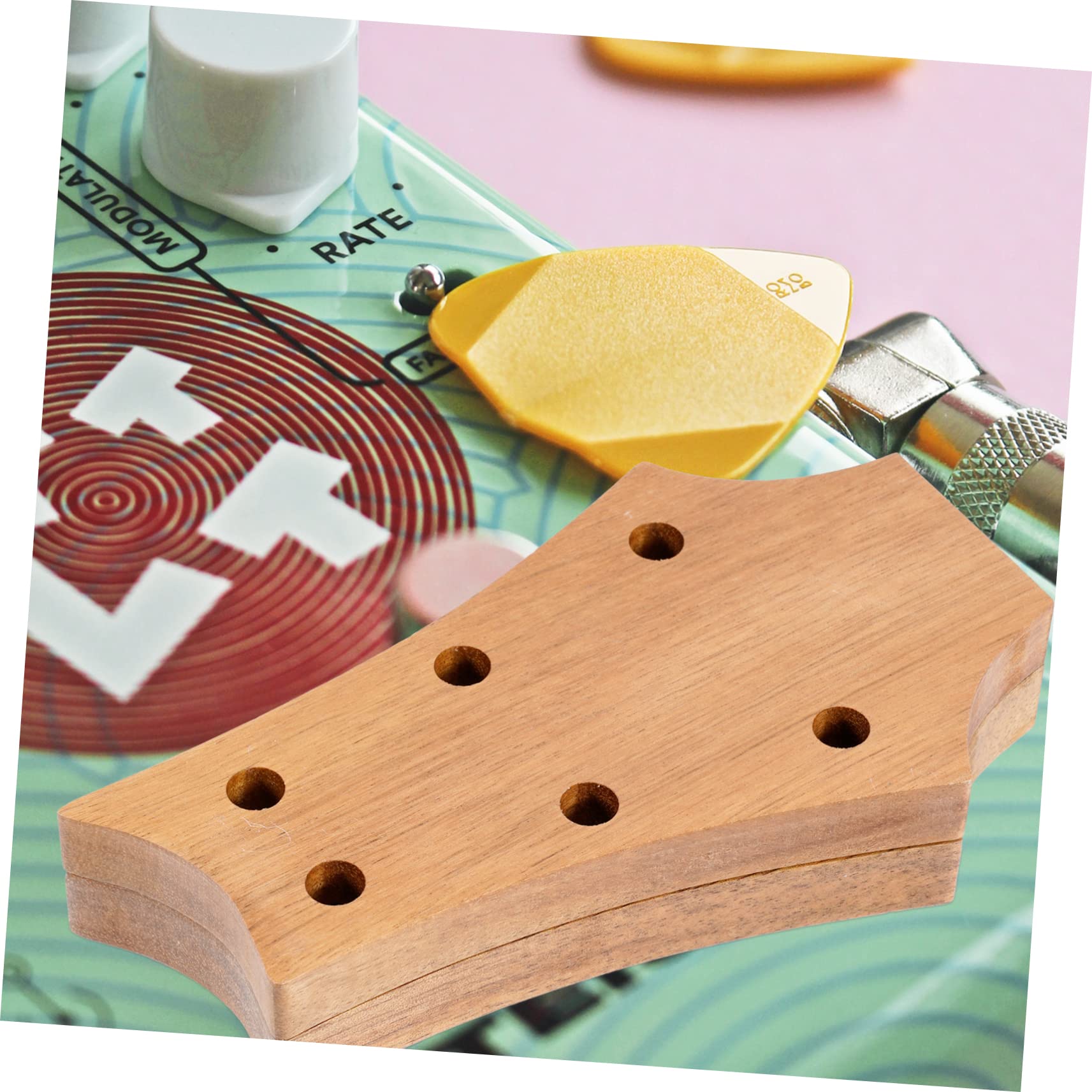 BESTonZON Plektrum Aufbewahrungsbox Aus Holz Tragebox Für Gitarrenplektren Aufbewahrungsbox Für Plektren Gitarrenplektrum-etui Zubehörbox Für Gitarren