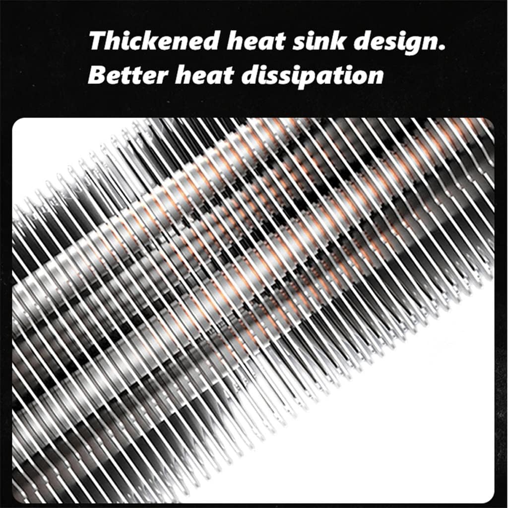 4 Heat Pipes Laptop Radiator Fan Cooler Slim Rainbow Light High Air Volume Quiet
