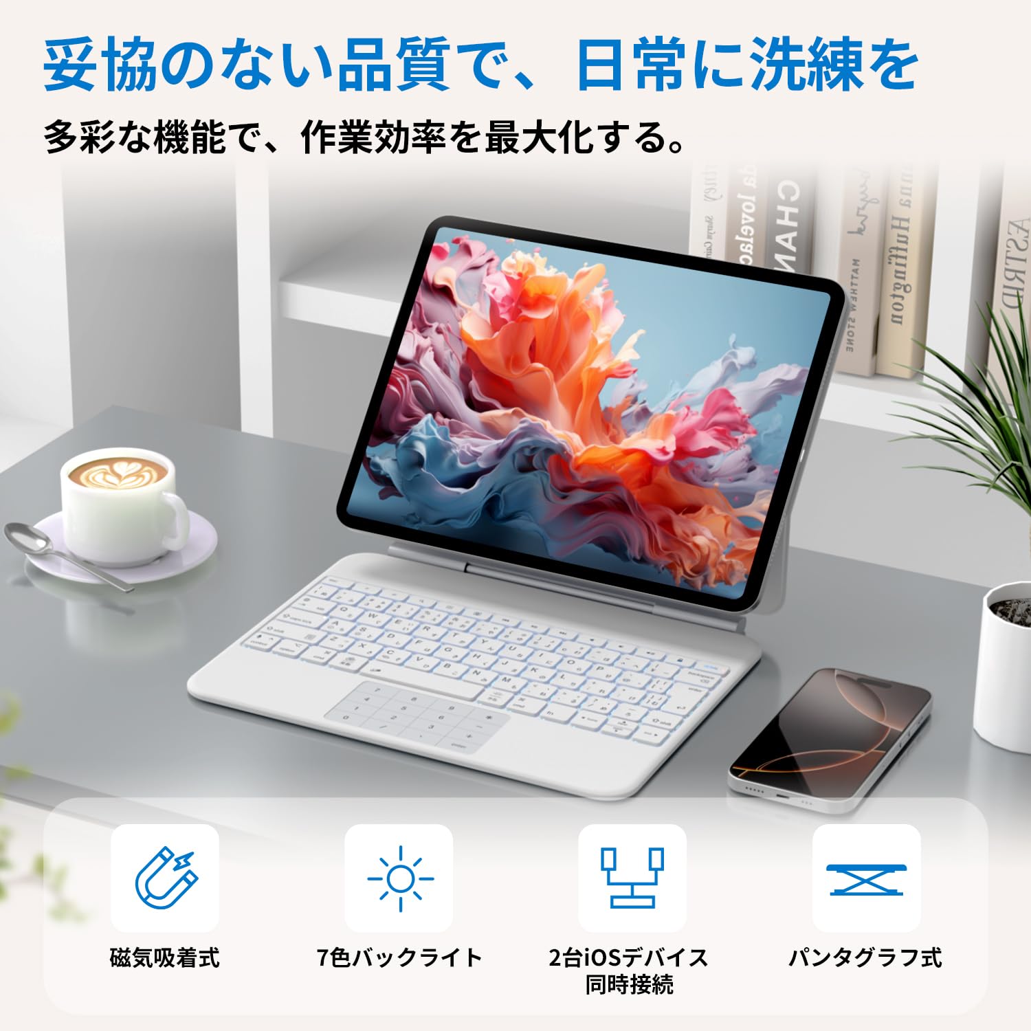Amazon.co.jp: EWIN iPad用キーボード付きケース SmartPad Folio