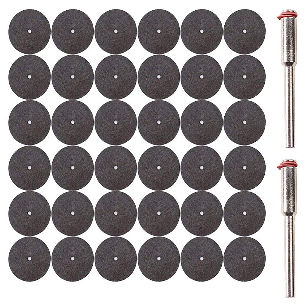DIY Crafts CT-DIY-HI-23389 Abrasive Resin Cutting Disc Kit for Dremel Rotary Hobby Tool Bit Dremel Accessories Plus 2 Mandrel