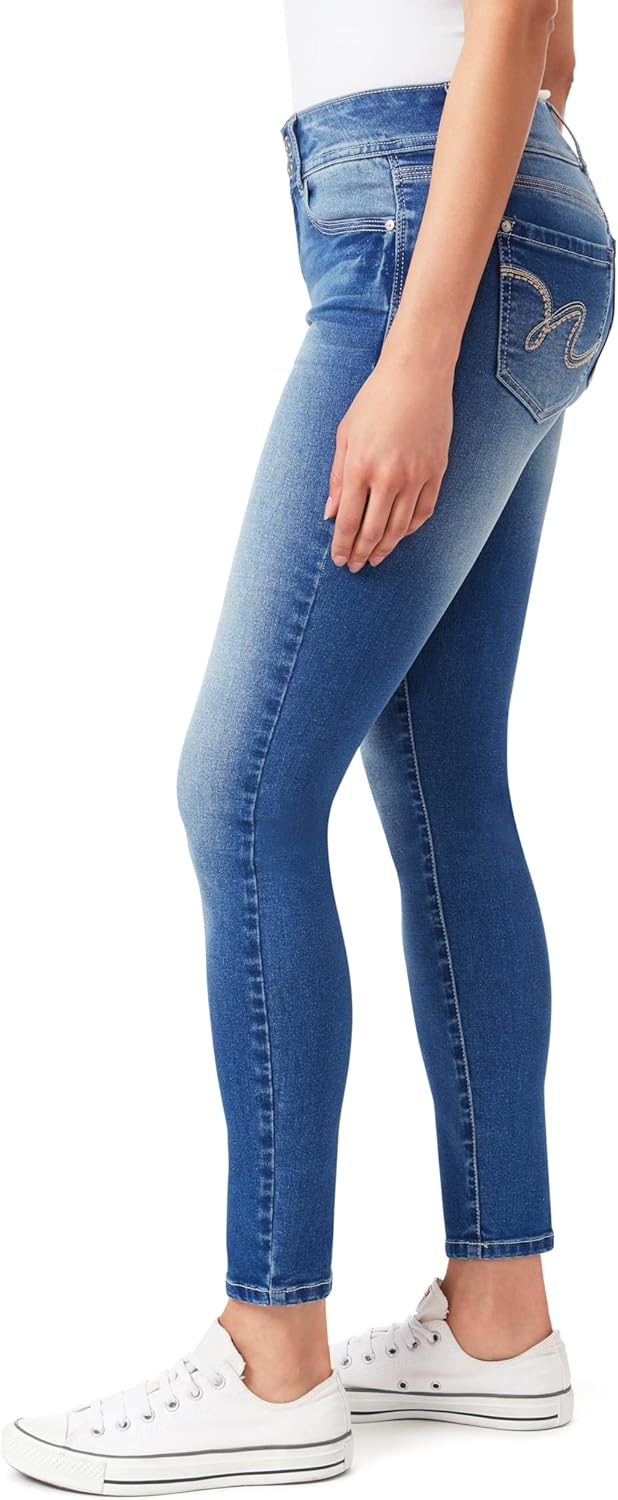 WallFlower Women’s Ultra Fit Mid-Rise Insta Soft Denim Juniors Jeans (Also Available in Plus Sizes)