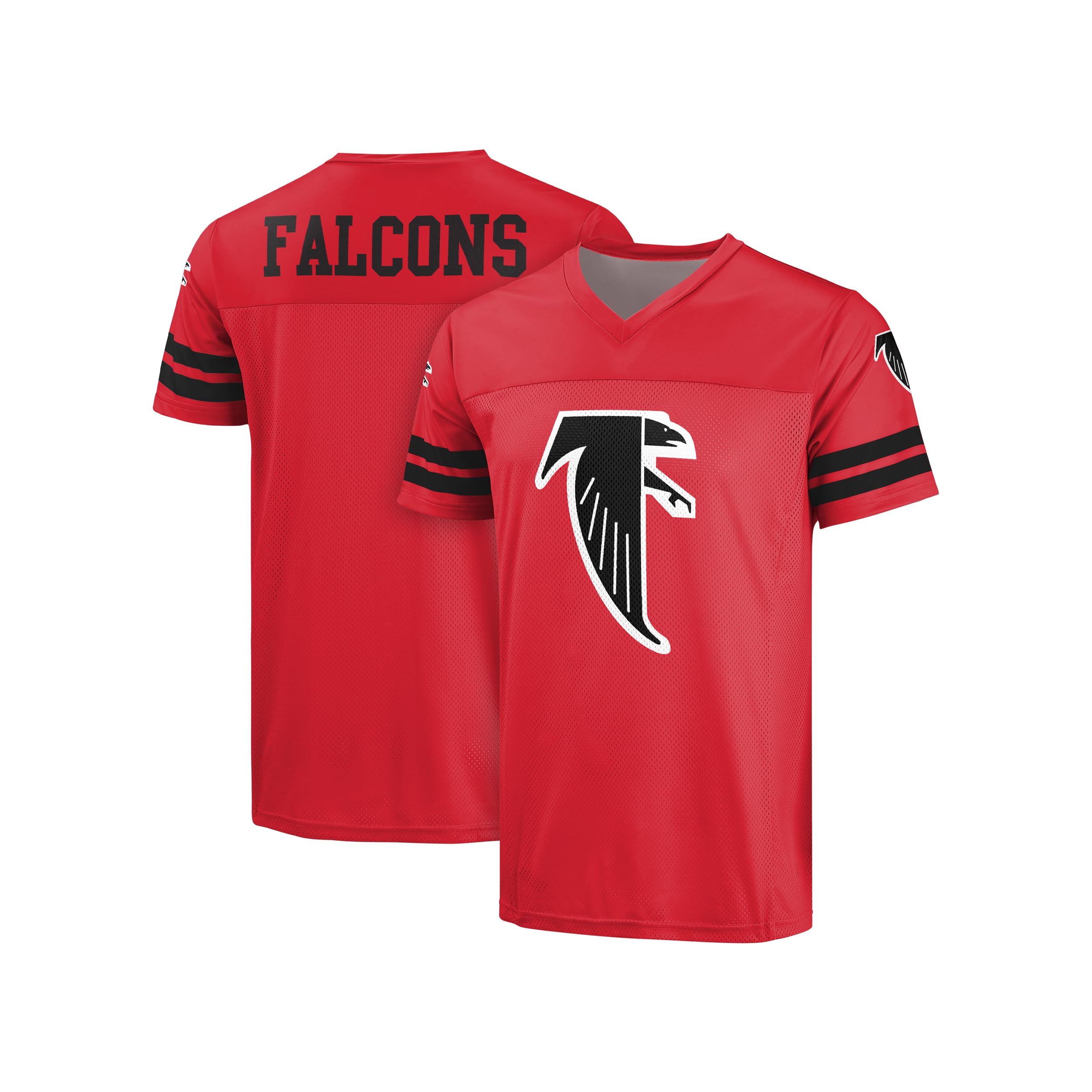 FOCO NFL Men's Officially Licensed Throwback Retro Primary Logo Game Day Football V-Neck Top