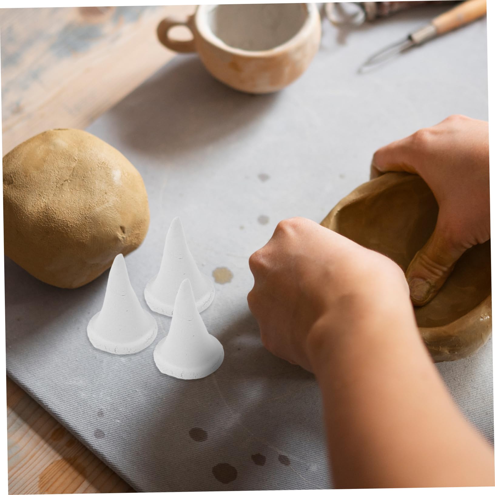 Support Pour Mobile Clous De Four à Poterie NUOBESTY - Lot De 20 Supports Réfractaires Tampon Empreinte Pour Poterie