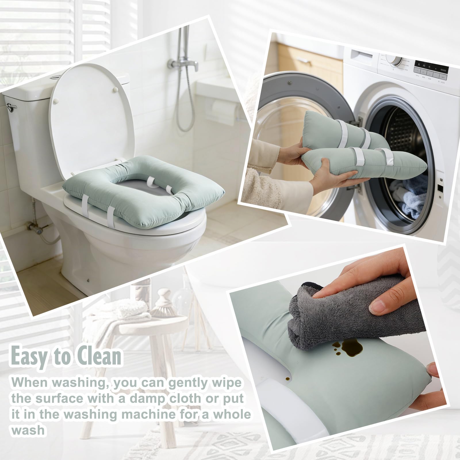 Commode Cushion for Seniors - Waterproof & Secure -4