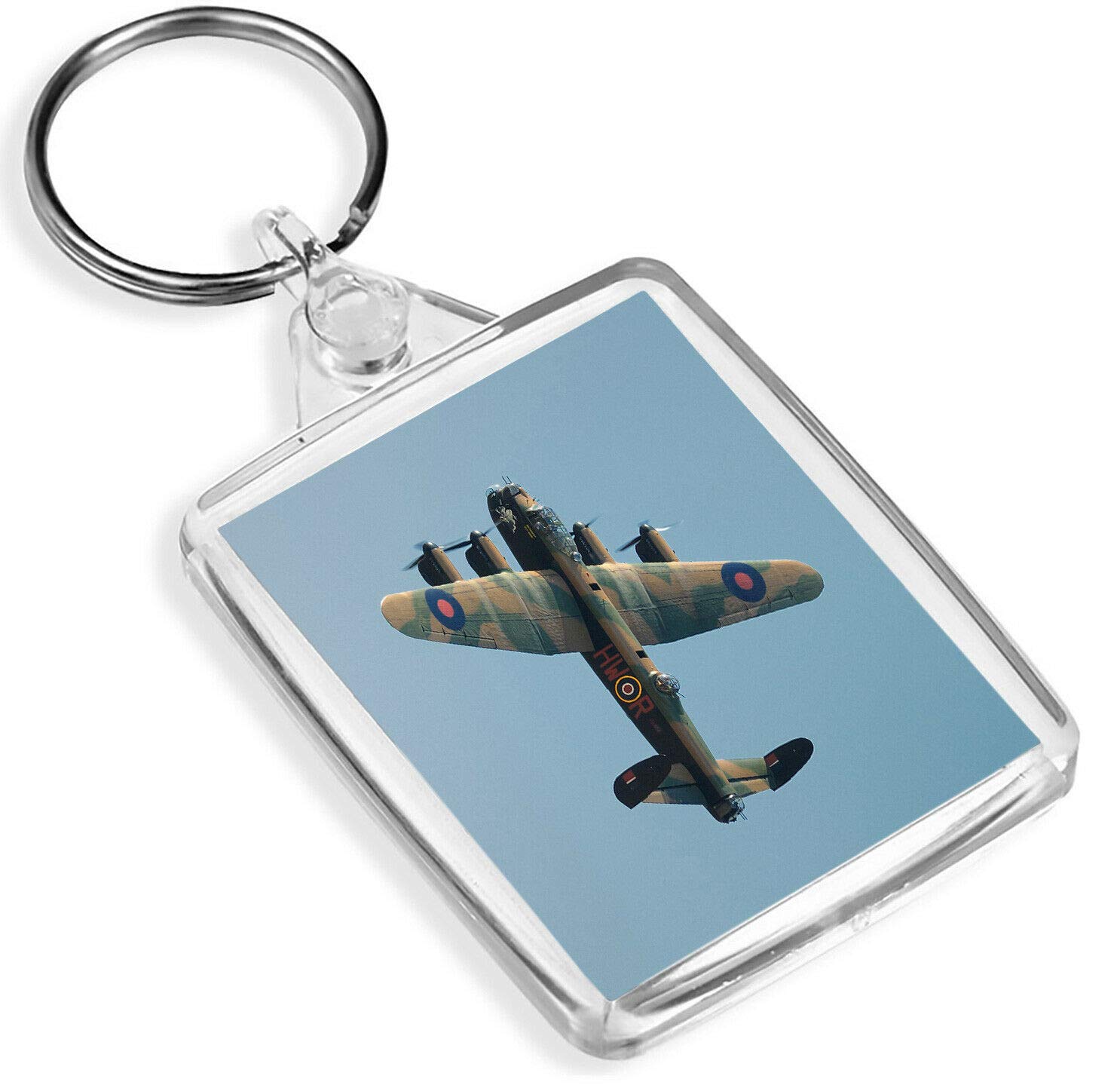 Destination Vinyl Keyrings Unisex Multi Avro Lancaster Bomber Keyring - Ip02 - Raf Air Force Plane #13086