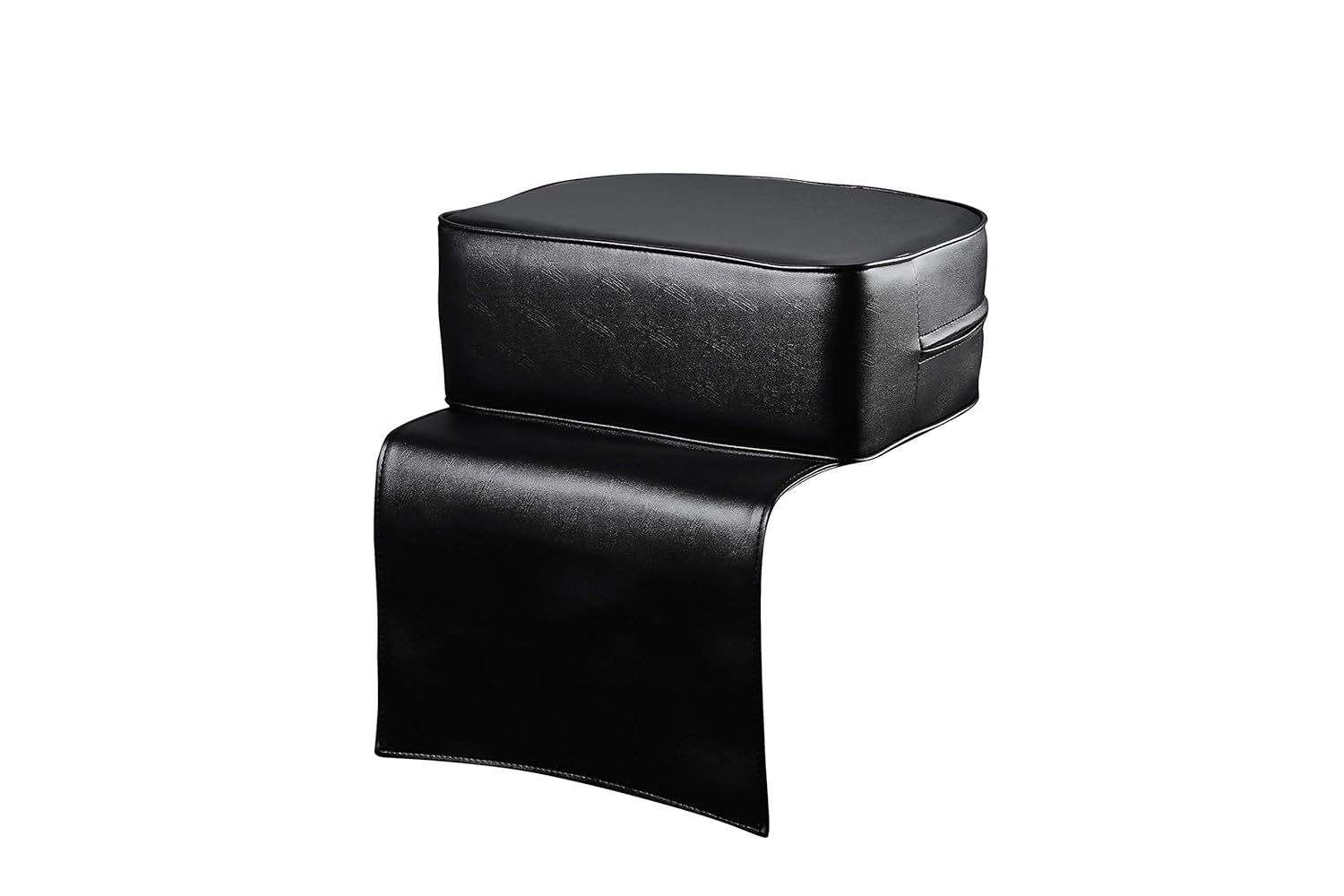 Salon Chair Cushion Baby Booster for Barber Styling Chair Black Leather Seat Kids Use