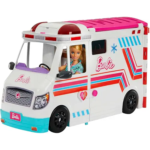 Barbie Careers Ambulancia transformable con clínica