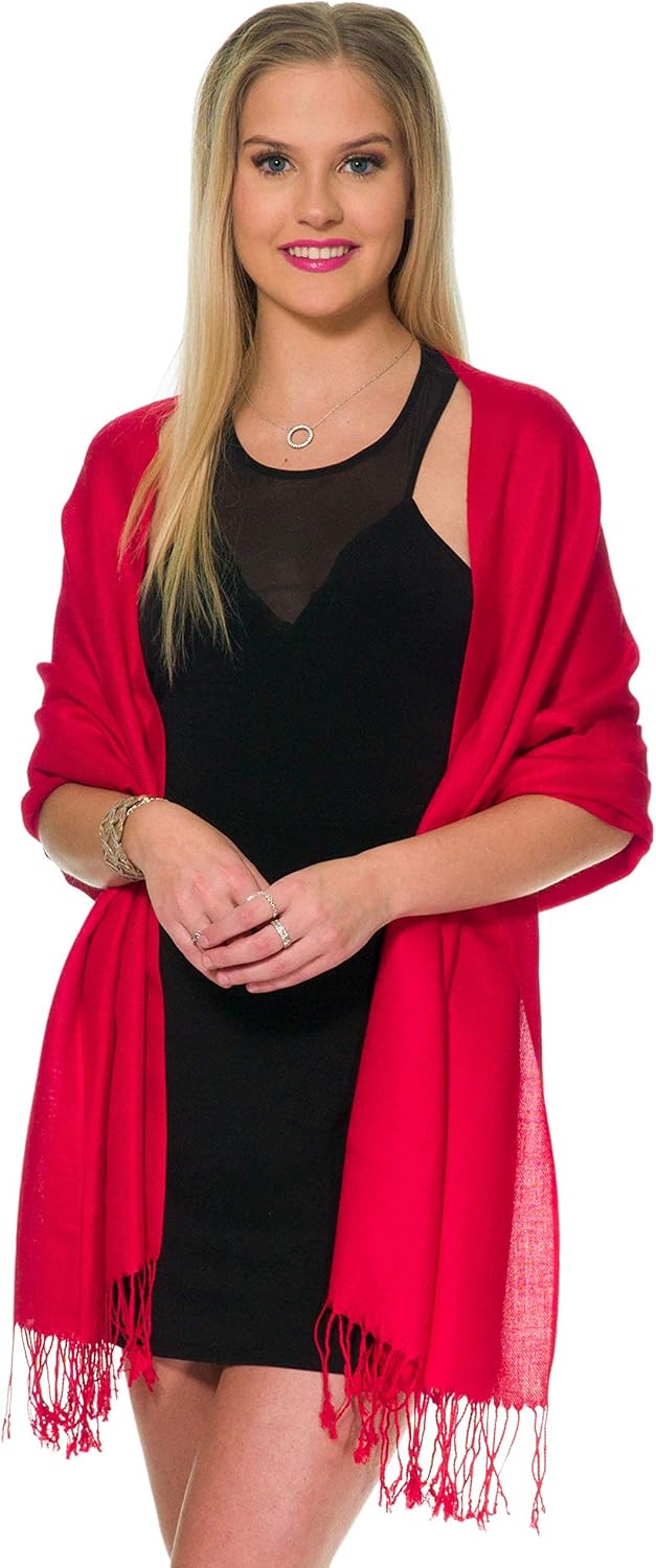 Pashmina Shawls and Wraps for Evening Dresses, Large Soft Pashminas Wedding Shawl - Image 5