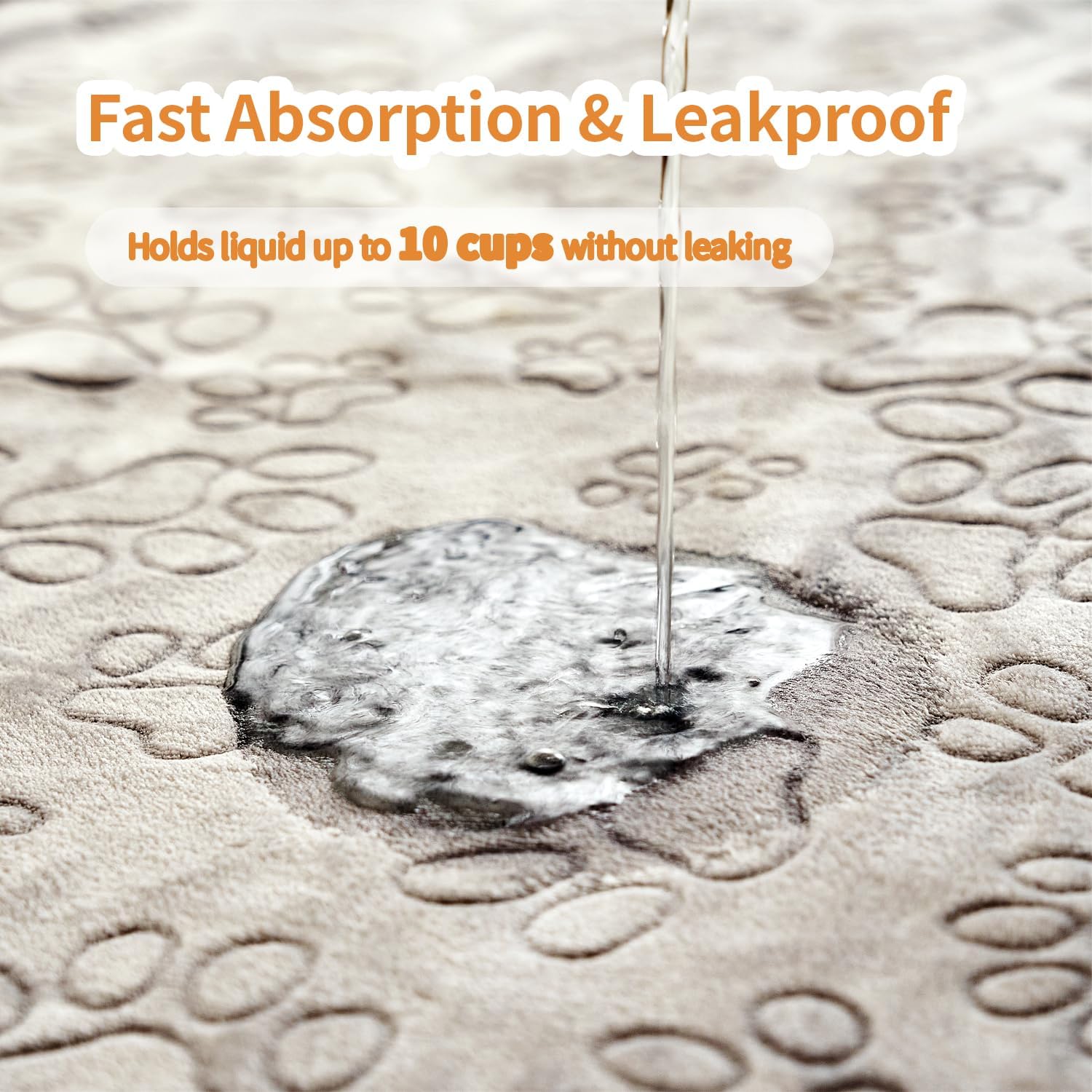 Qeils Reusable Puppy Pads, 2 Pack Washable Pee Pads for Dogs, Specifically Designed for 6 Panels for Dog Playpen Waterproof Non Slip Wee Wee pad, Absorbent & Leakproof Mats for Kennel, Floor 55"x 62"