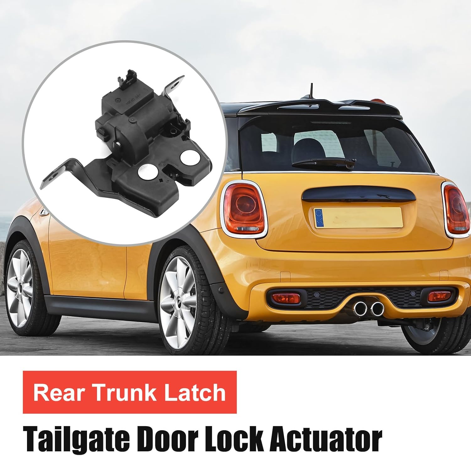 Anxingo 51247337576 Rear Trunk Latch Tailgate Door Lock Actuator, Replacement for Mini Cooper 2014-2021, Cooper Clubman 2016-2022
