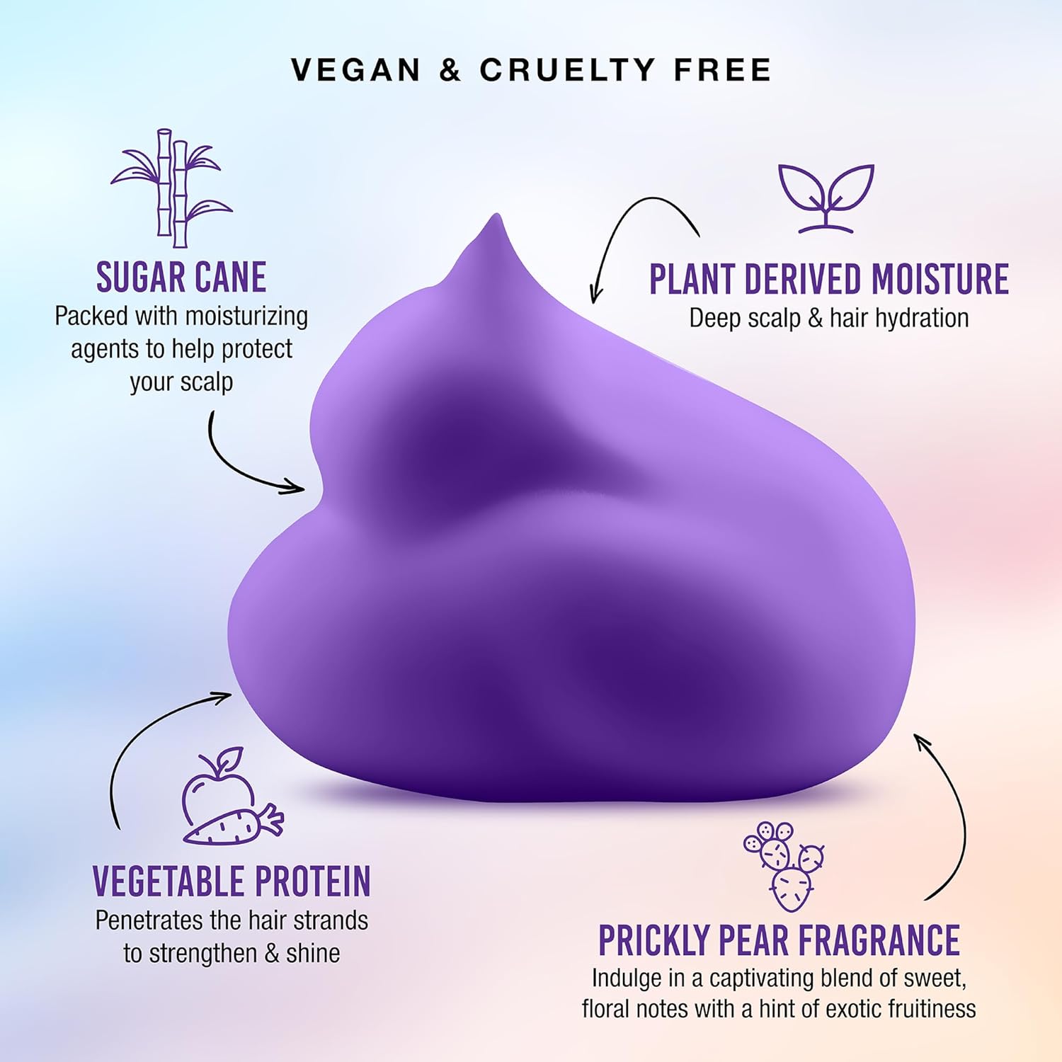 Punky Sugar Cloud Semi-Permanent Foam Hair Color, Poprock - Vibrant Hair Dye for Long-Lasting Color, Easy Application Foam Hair Dye, 6 fl oz. - Image 5