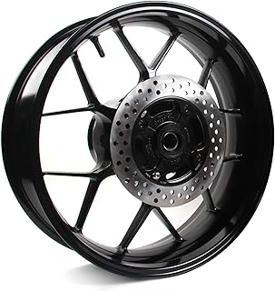 Rotor de disco de freio e aro traseiro Arashi para HONDA CBR600RR 2007-2017 Acessórios de motocicleta CBR 600 RR CBR600 600RR 600CC Preto 1 conjunto 2008 2009 2010 2011 2012 2013 2014 2015 2016