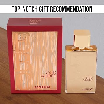 Oud Amber Ameerat Red Mens Perfume Eau de Parfum Warm Amber Woody Masculine Scent 100ml / 3.4 fl.oz