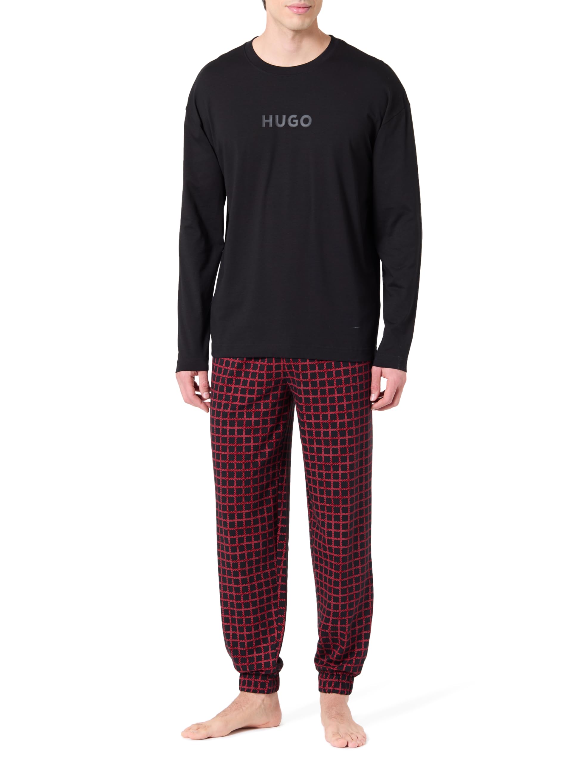 HUGO Men's Pyjama Set, Open Miscellaneous, L