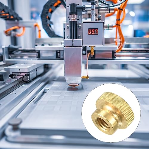 Miniatura 10 de uxcell Tuercas de pulgar moleteadas de latón, perillas redondas de M4x0.0.276in para impresora 3D, equipo electrónico, 8 piezas