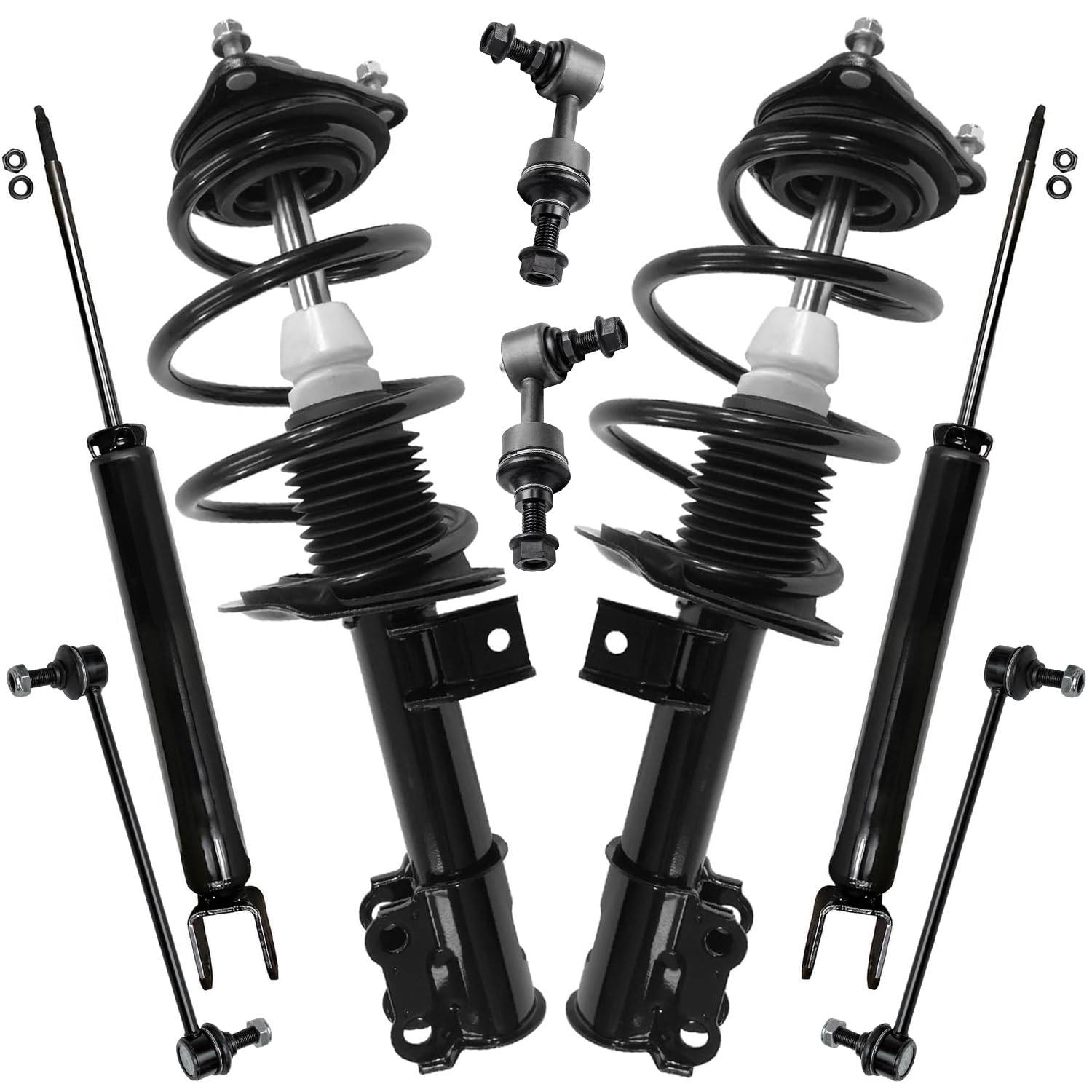 Detroit Axle - 8PC Suspension kit For 12-14 Hyundai Sonata w/Sport Package