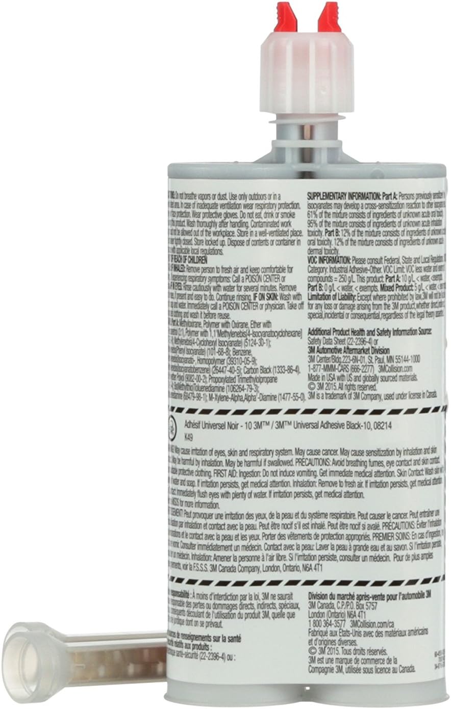 3M Unversal Adhesive Black -10, 08214, 200 mL Cartridge