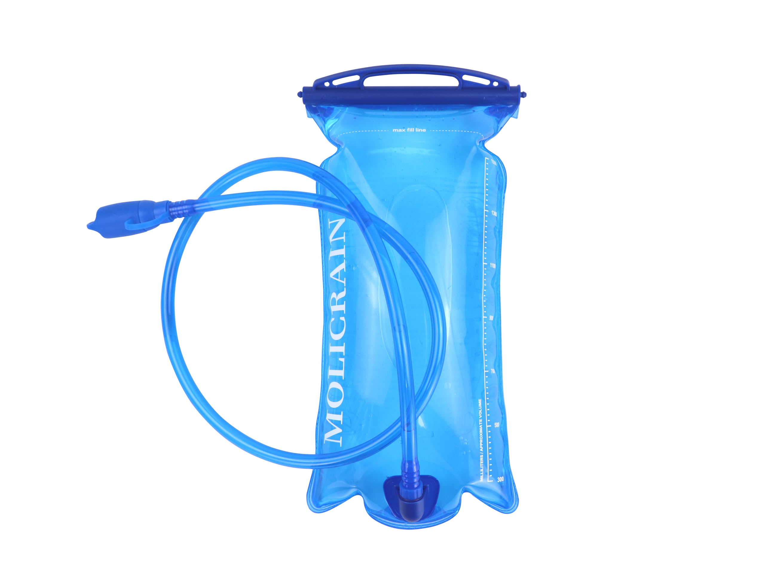 MOLICRAIN 1.5L Leakproof Hydration Bladder with No Plastic Taste, BPA-Free PVEA Water Reservoir, Fast Flow Bite Valve, Wide Opening for Easy Cleaning, for Trail Running Hydration Packs
