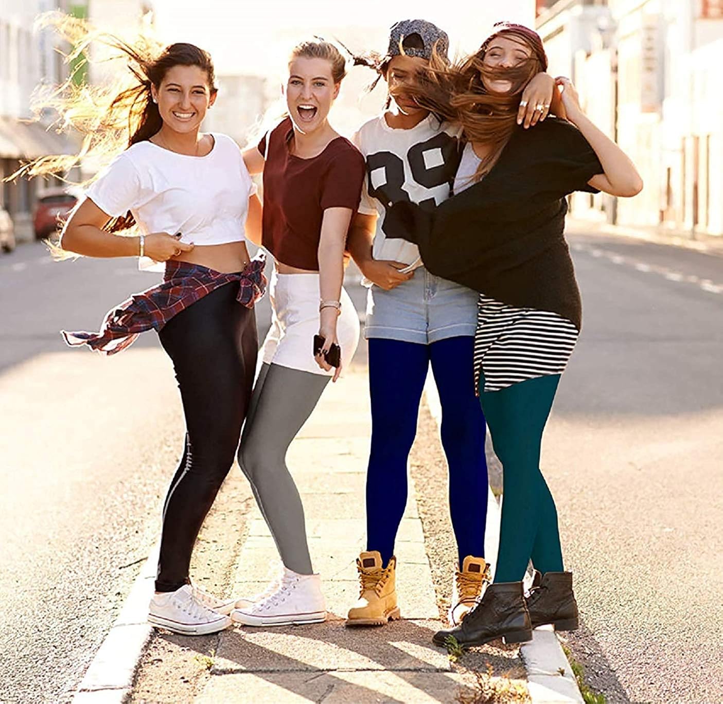 Women's Fleece Lined Leggings Thermal High Waist Tummy Control Yoga Pants Winter Slimming Workout Running Tights : Sports & Outdoors