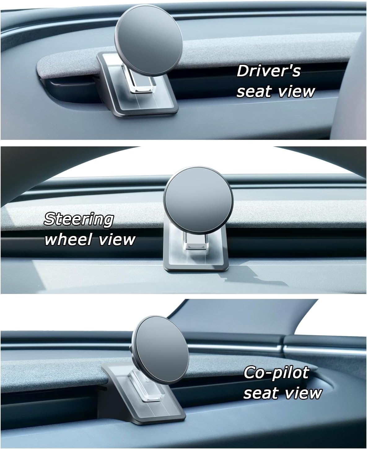 Phone Mount Holder Only for Tesla Model 3 Highland Model Y Juniper 2026 with 15W Wireless Charging, Tesla Phone Charger for Magsafe, Model 3 Model Y Accessories 2025, for iPhone 16 15 14 13 12 Series