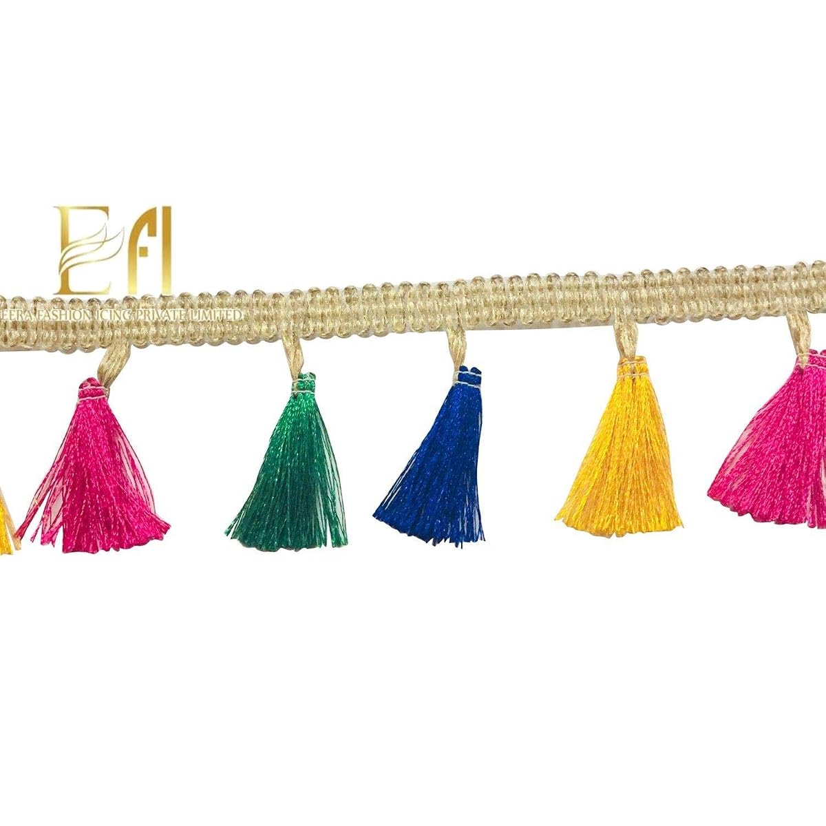 Eerafashionicing Fabric Laces for Dresses, Craft and Home Decor (Multicolour,